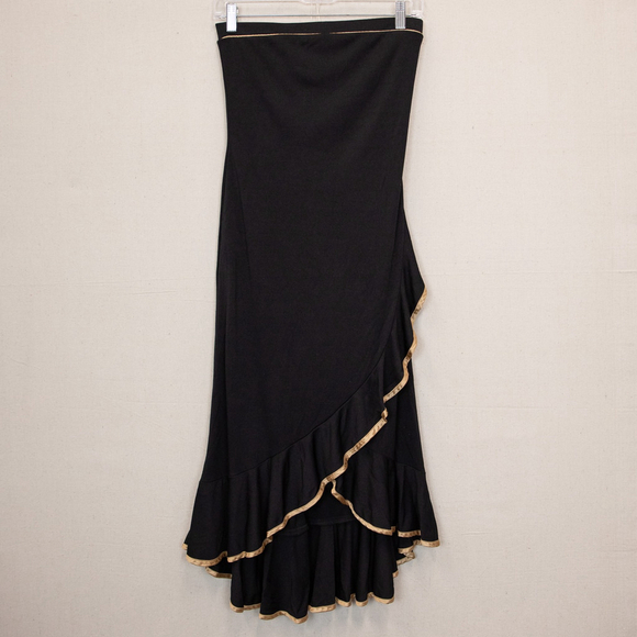 90s City Triangles strapless asymmetrical tulip hem fairy whimsigoth dress-S
